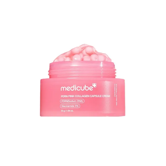Medicube PDRN Pink Collagen Capsule Cream – veido kremas