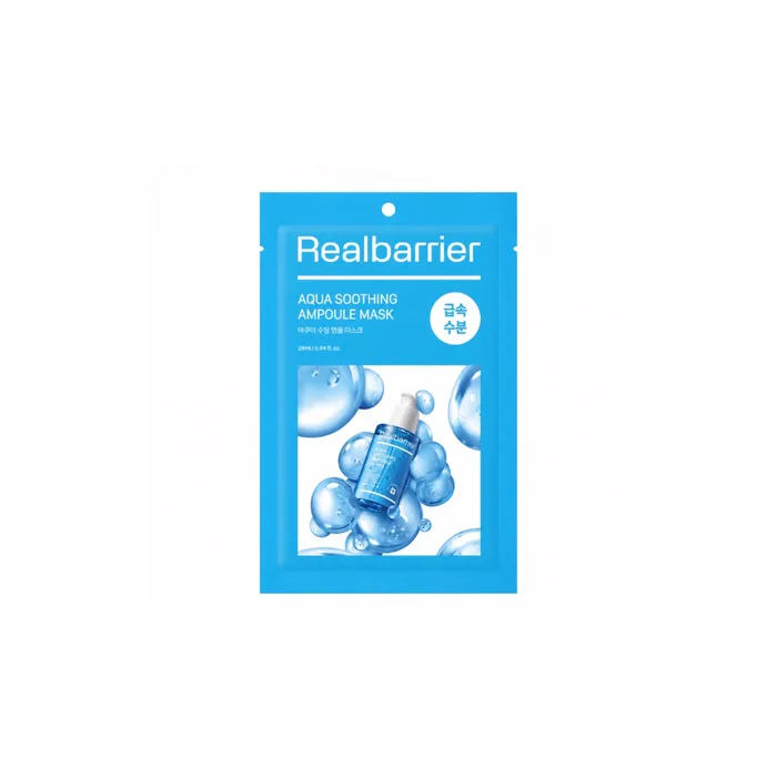 Real Barrier Aqua Soothing Ampoule Mask – veido kaukė